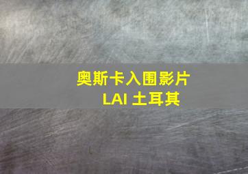 奥斯卡入围影片 LAI 土耳其